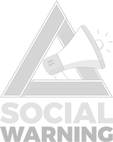 Logo Social warning white